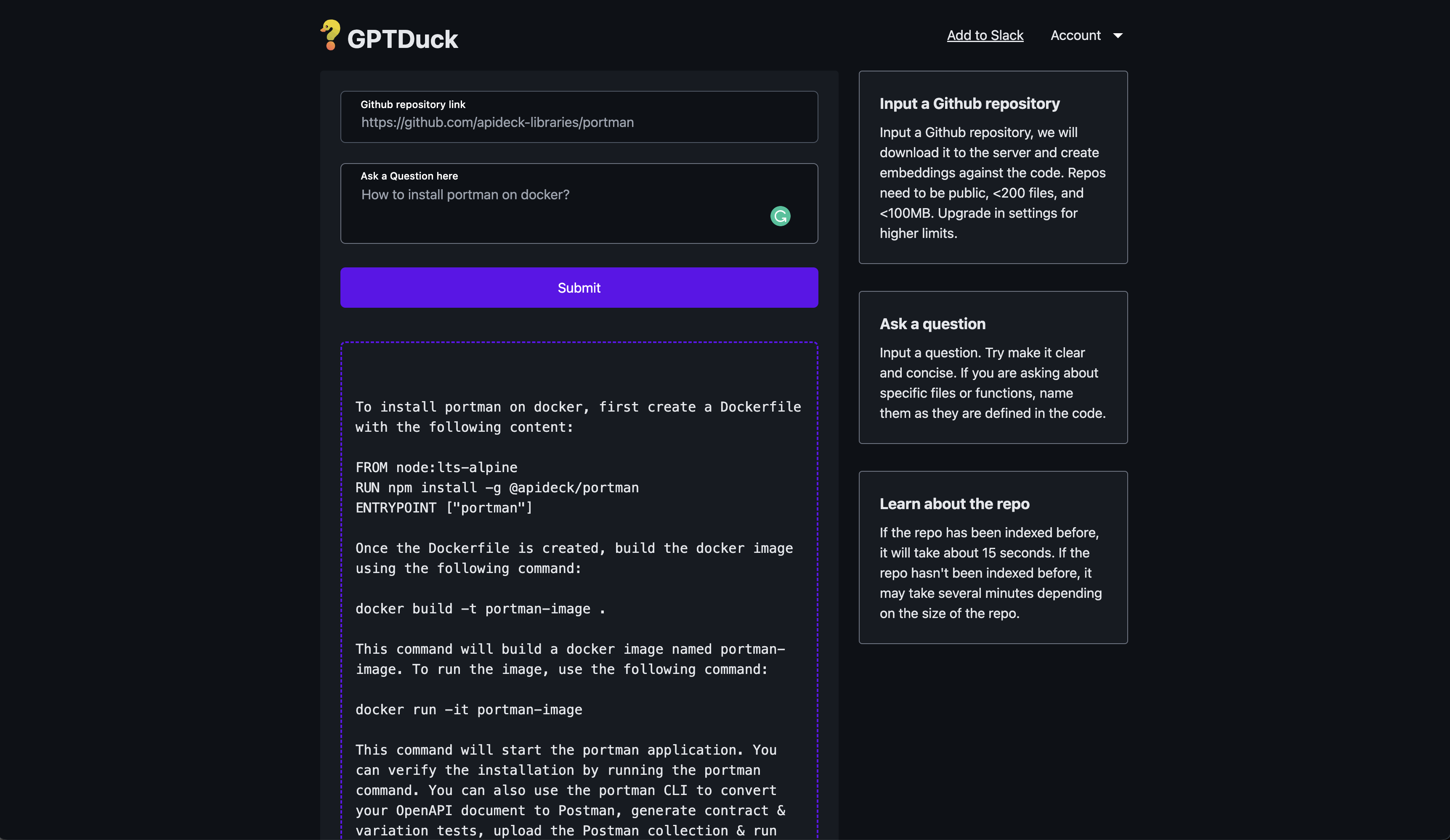 GPTDuck - скриншот 1