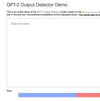 GPT-2 Output Detector