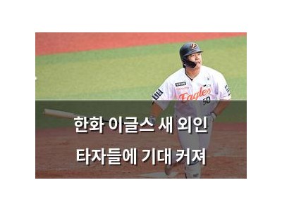 한화 이글스 새 외인 타자들에 기대 커져