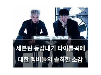 세븐틴 동갑내기 타이틀곡에 대한 멤버들의 솔직한 소감