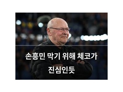 손흥민 막기 위해 체코가 진심인듯