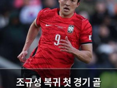 조규성 복귀 첫 경기 골 터뜨려