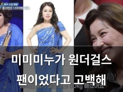 미미미누가 원더걸스 팬이었다고 고백해