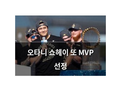 오타니 쇼헤이 또 MVP 선정