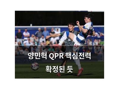 양민혁 QPR 핵심전력 확정된 듯